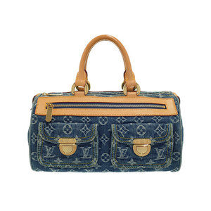 Louis Vuitton Neo Monogram Denim Speedy Handbag